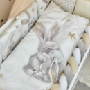 lenjerie cu baldachin patut bebe